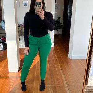 Green Jogger Waist Trouser